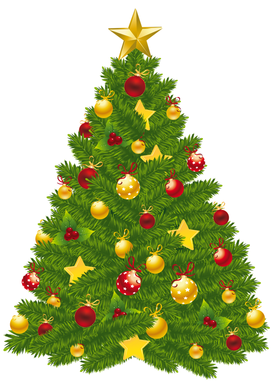 christmas tree clipart transparent background