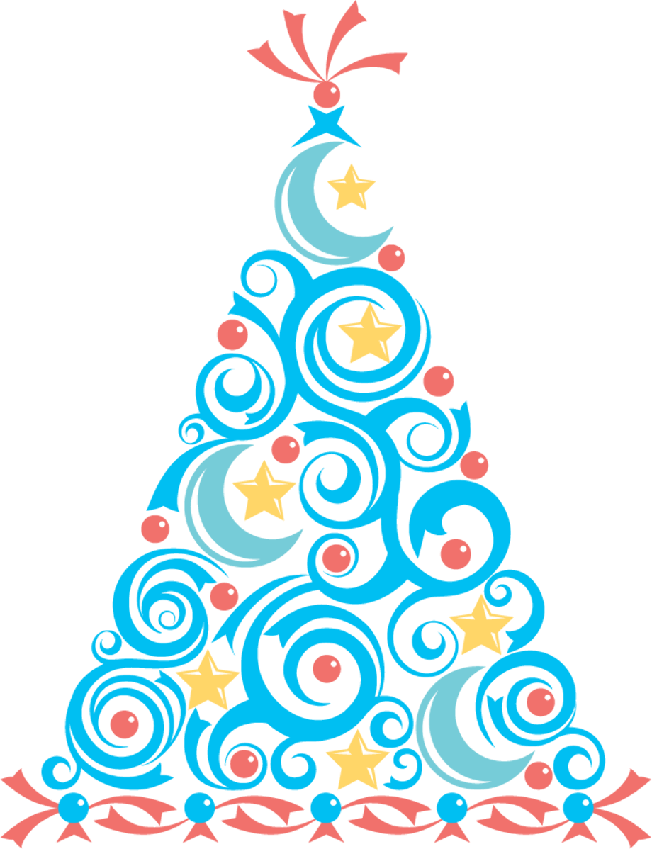 holiday clipart blue