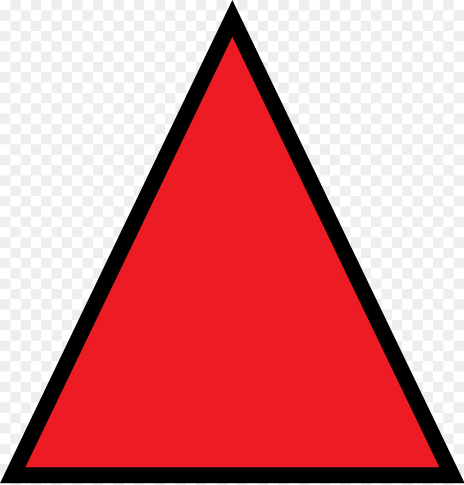 triangle clipart red