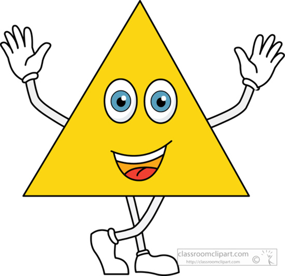 triangle clipart cartoon