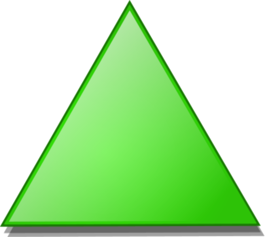 triangle clipart green