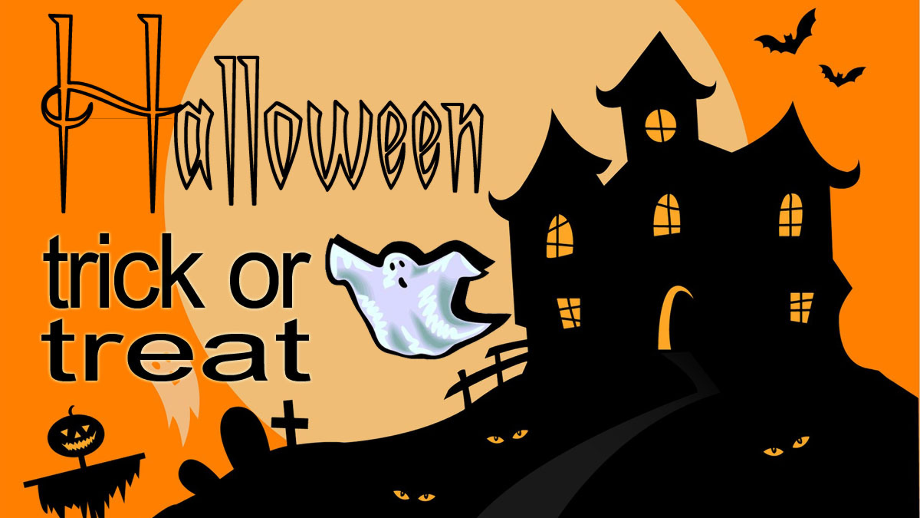 trick or treat clipart downtown