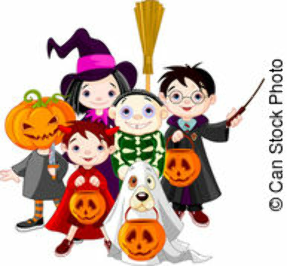 trick or treat clipart kid