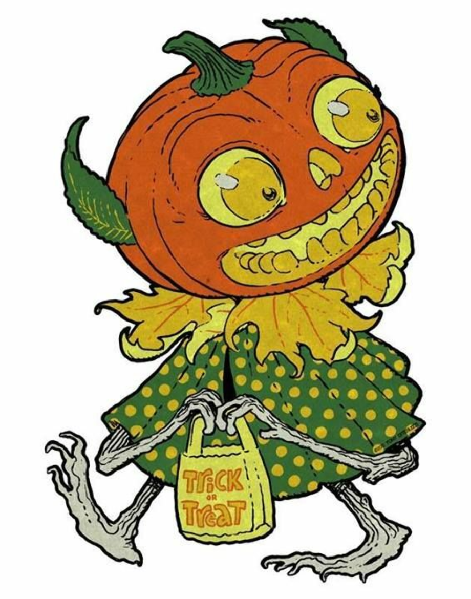 trick or treat clipart vintage