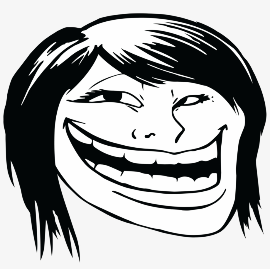 Download High Quality Troll Face Transparent Girl Transparent Png