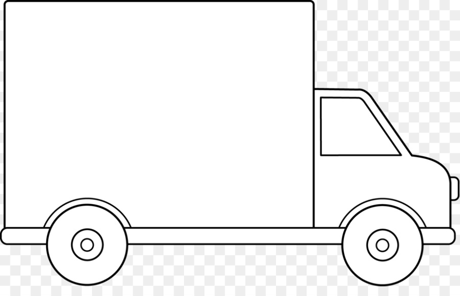 truck clipart outline