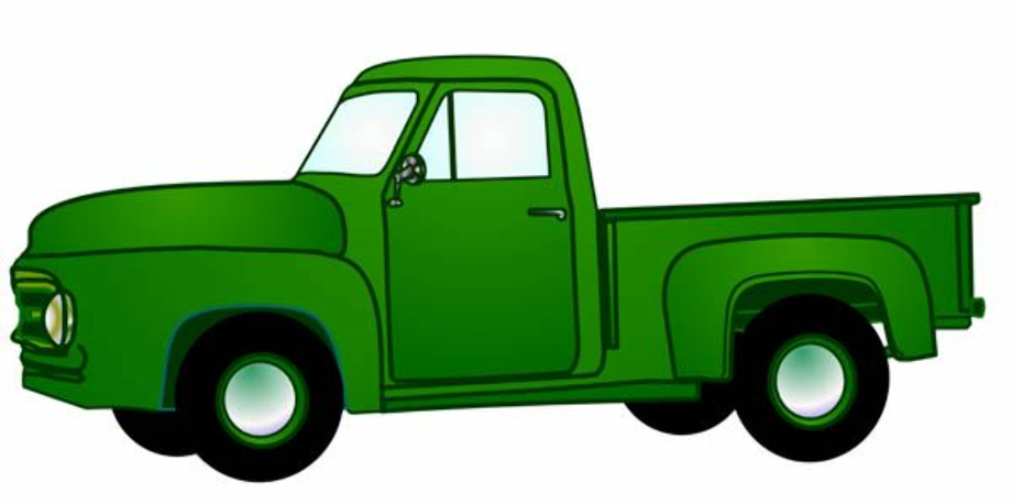 truck clipart green