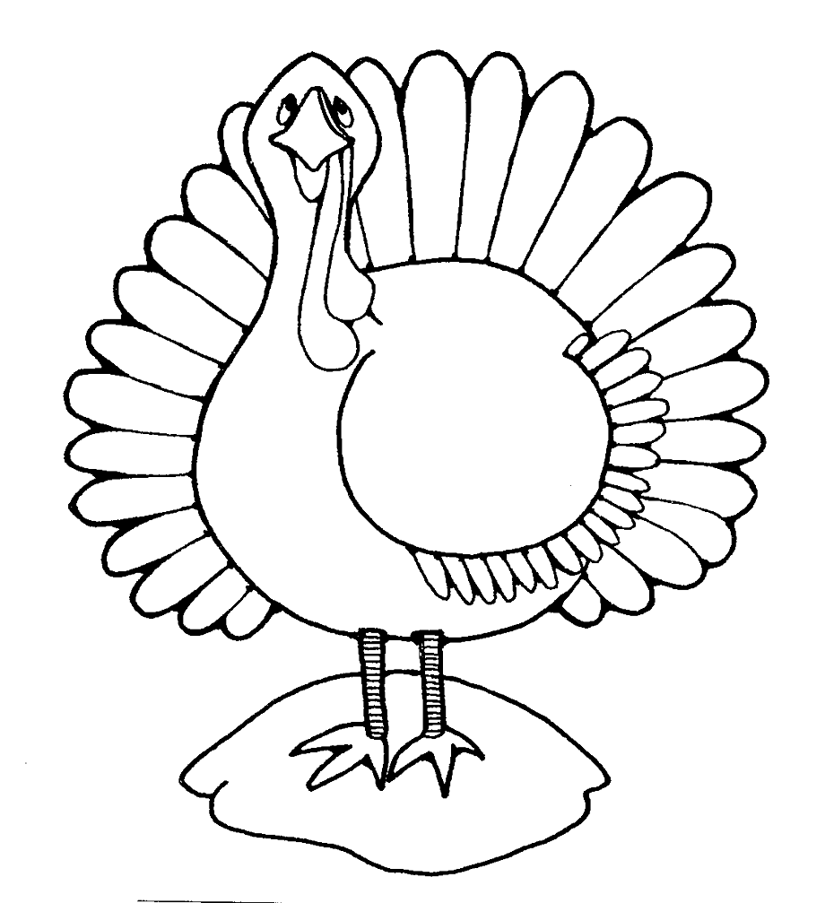 turkey clipart black and white november