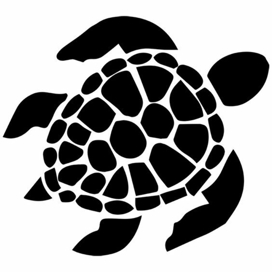 turtle clipart silhouette
