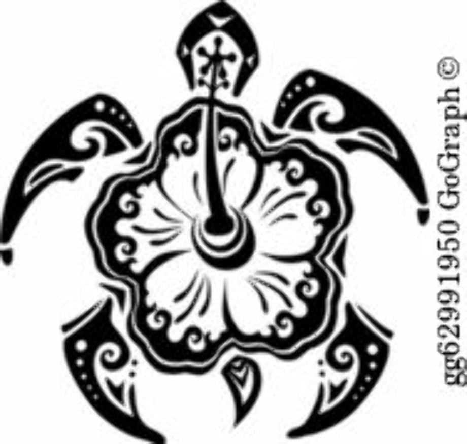 turtle clipart tribal