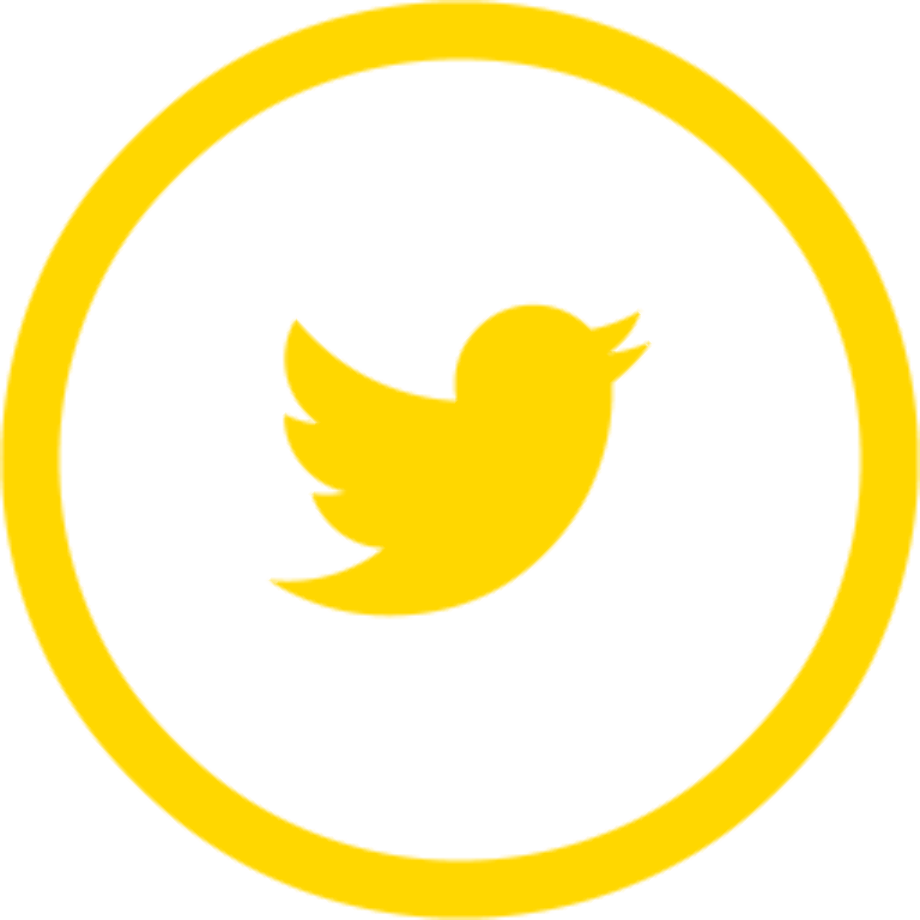 transparent twitter logo gold