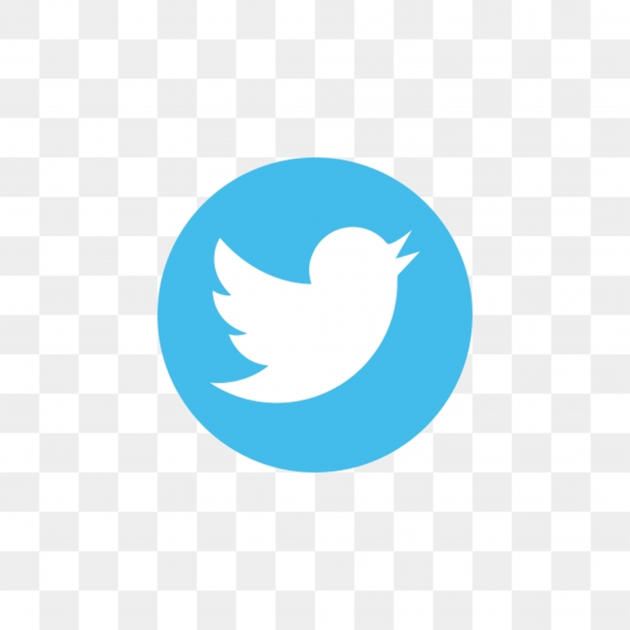 Transparent twitter logo social media