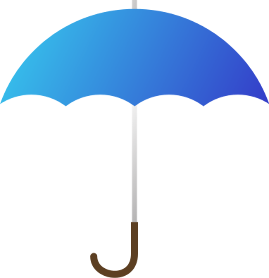 umbrella clipart blue