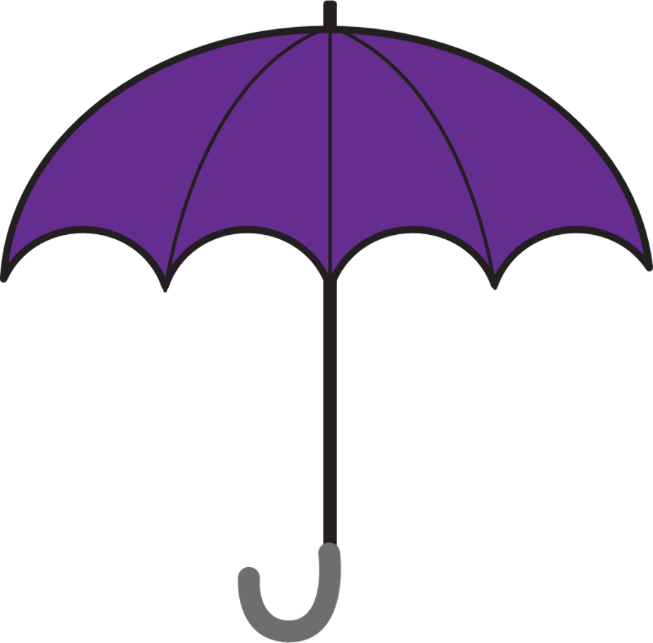 umbrella clipart purple