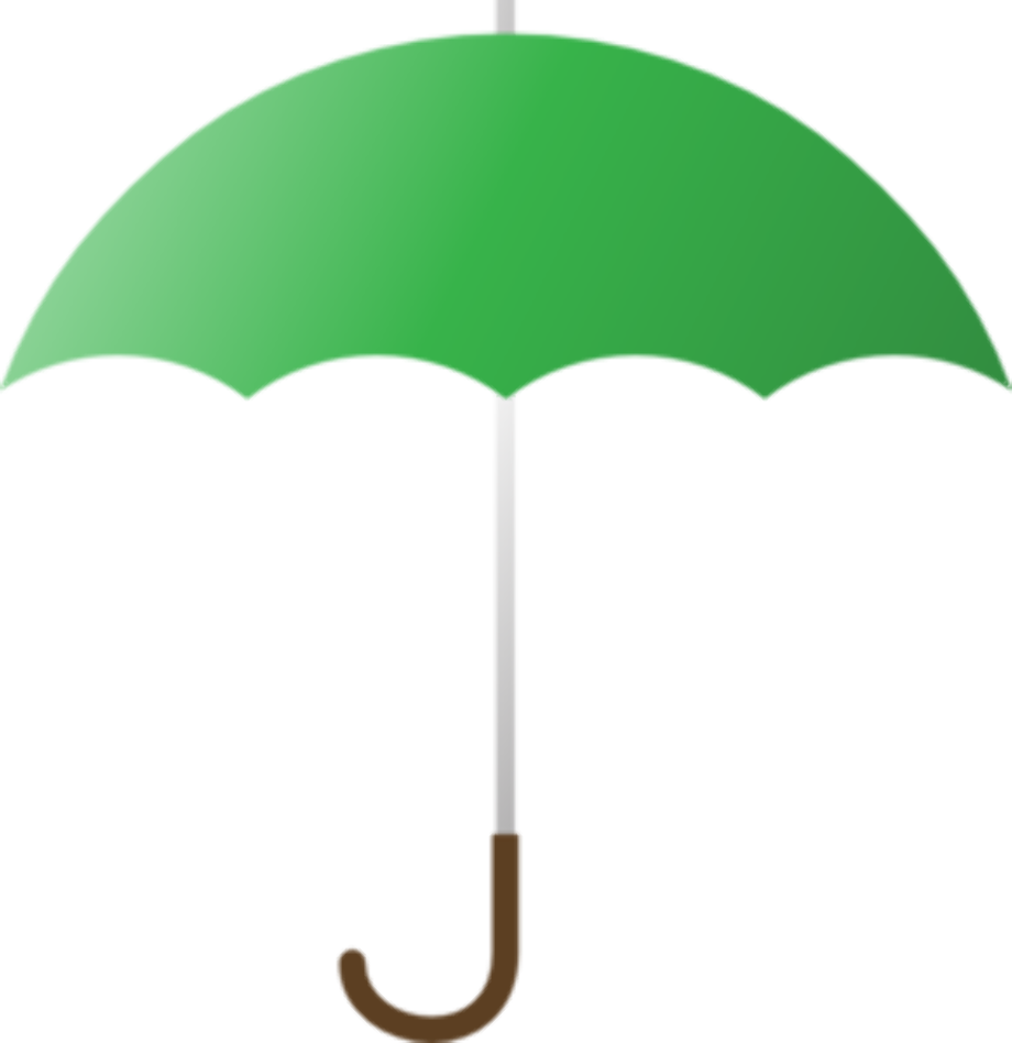 umbrella clipart green