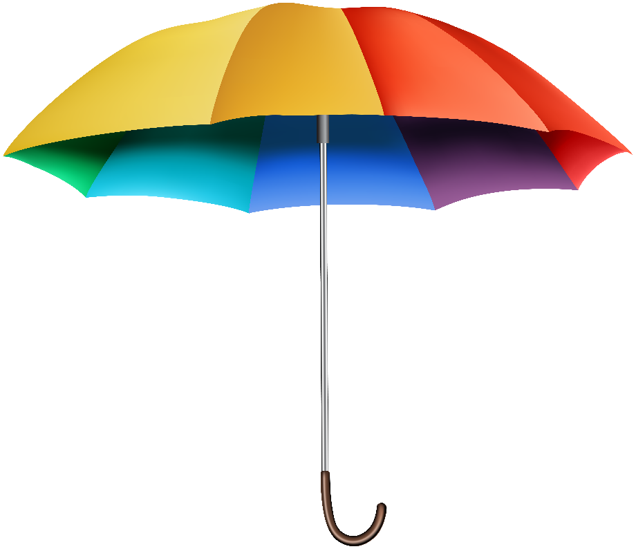 umbrella clipart rainbow