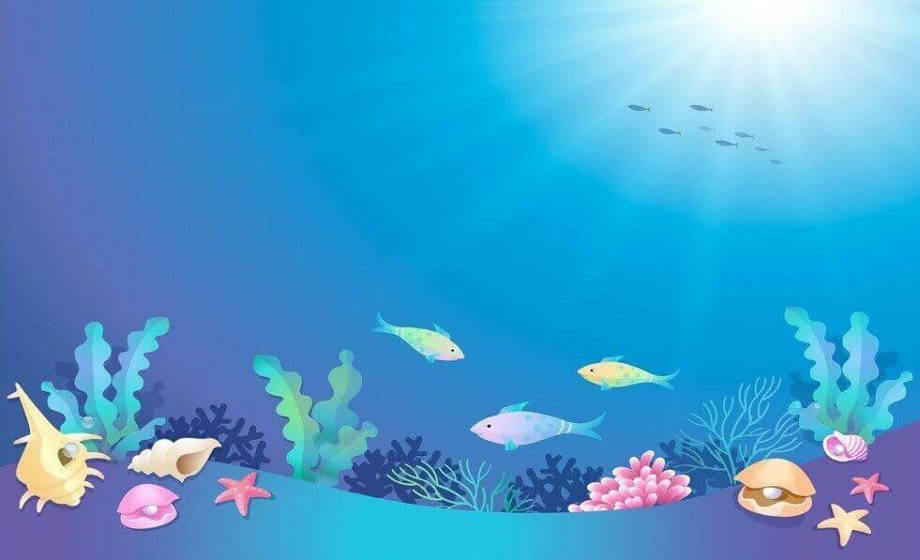 under the sea clipart coloring