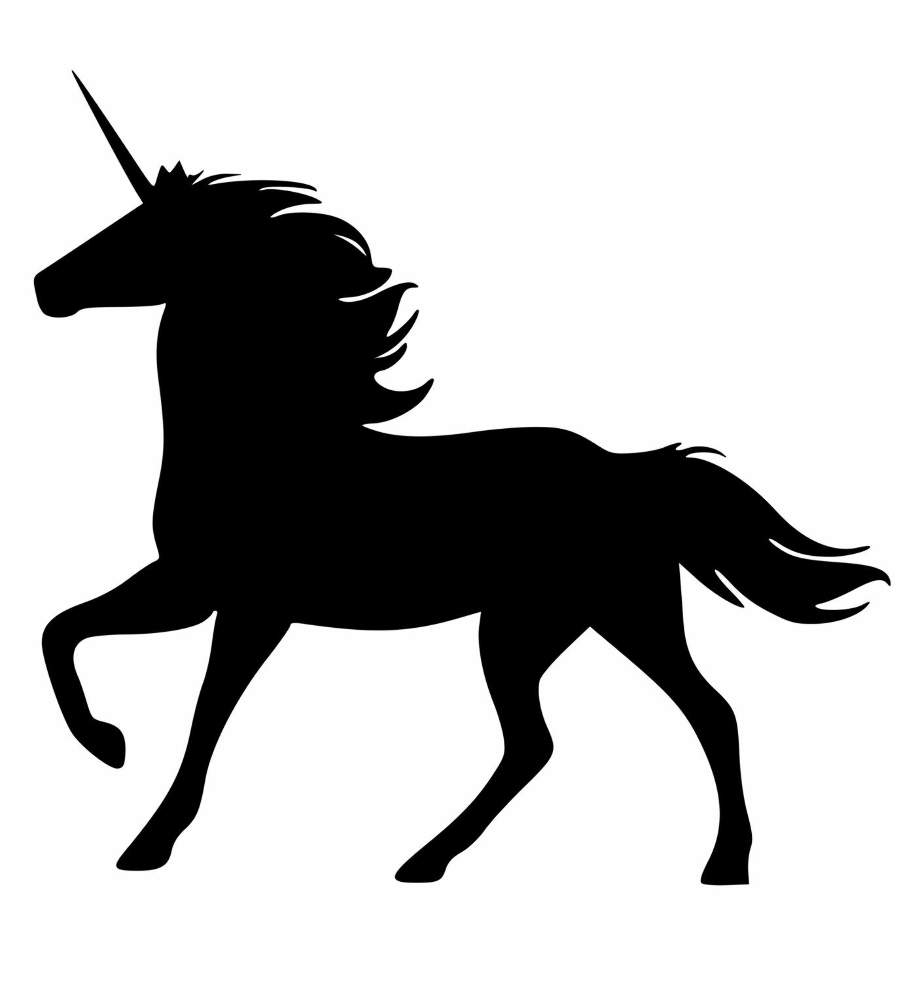 unicorn clipart silhouette