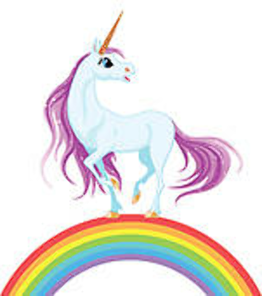 unicorn clipart colorful