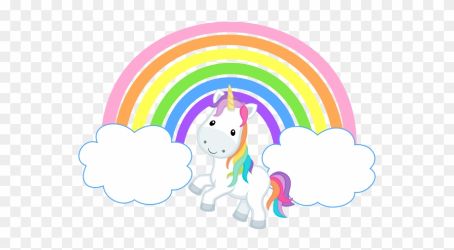 unicorn clipart black and white rainbow
