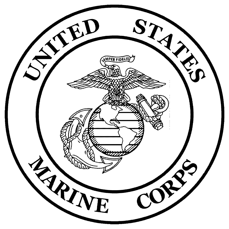 Download High Quality us marines logo drawing Transparent PNG Images