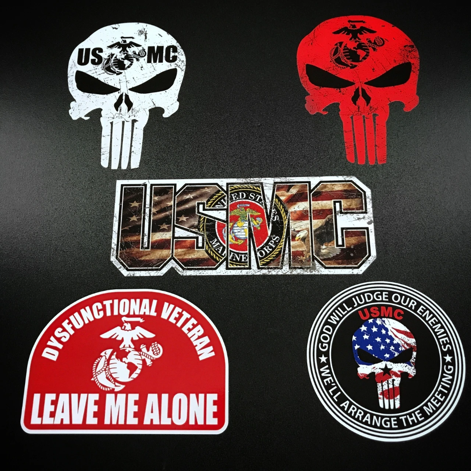 Download High Quality us marines logo skull Transparent PNG Images