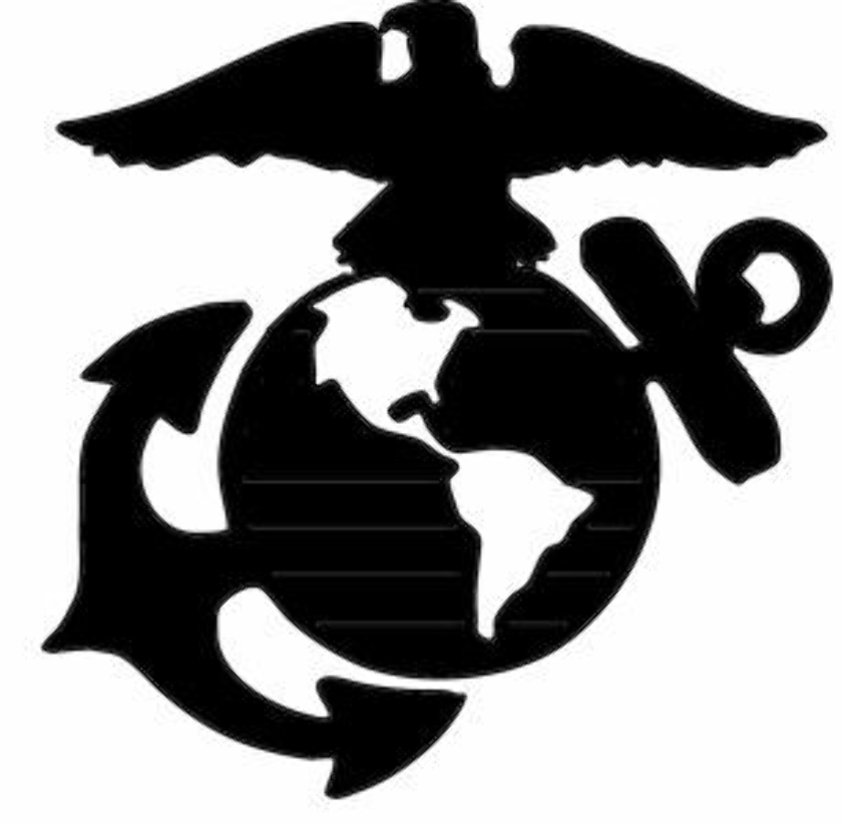 Download High Quality us marines logo silhouette Transparent PNG Images ...