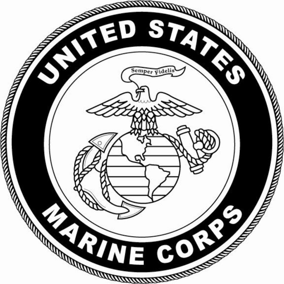 Download High Quality us marines logo white Transparent PNG Images