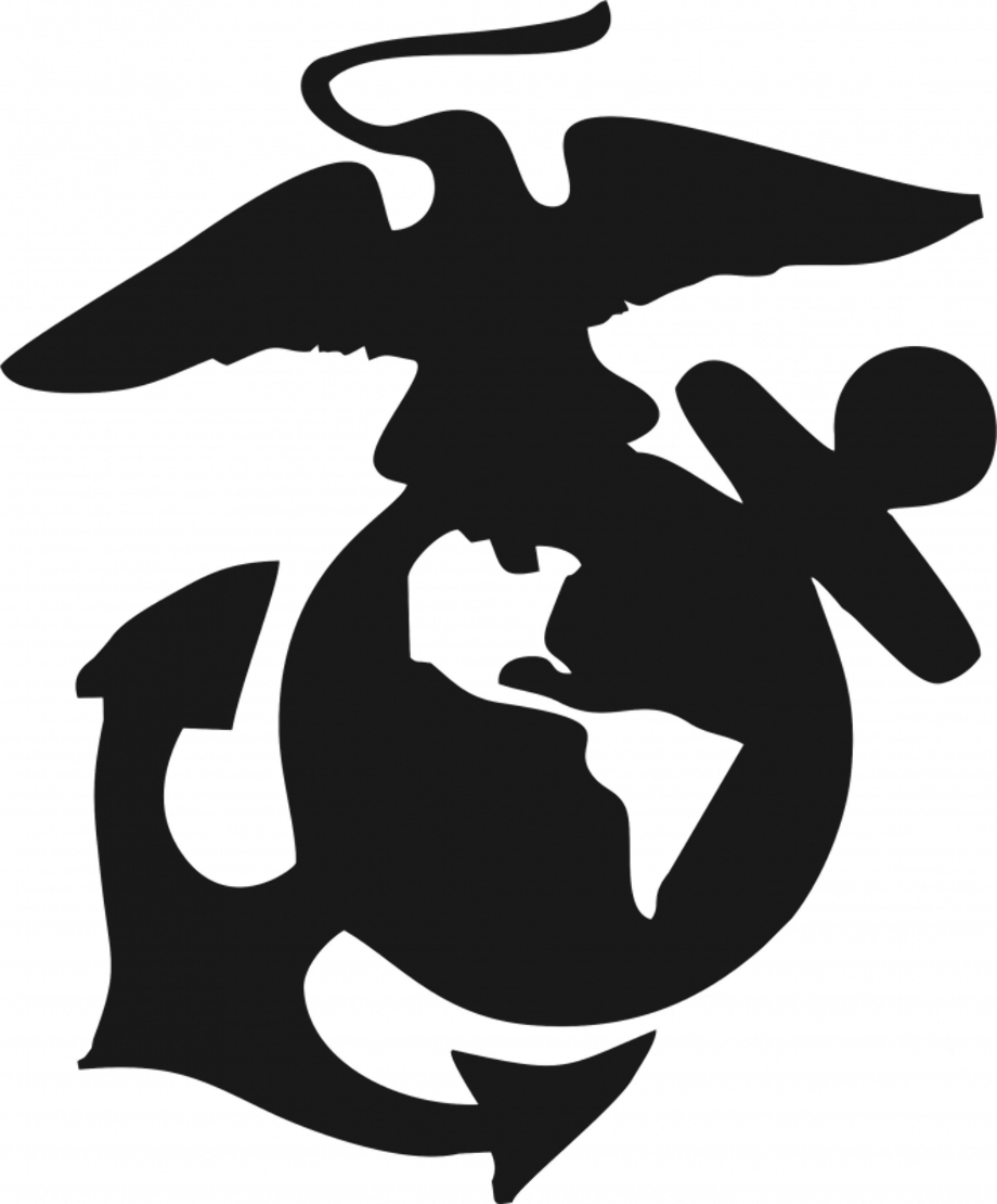 Download High Quality us marines logo silhouette Transparent PNG Images