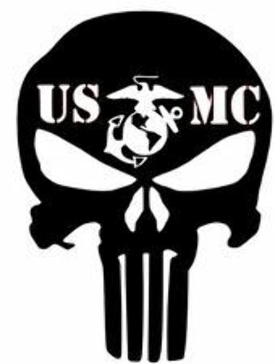 usmc logo skull