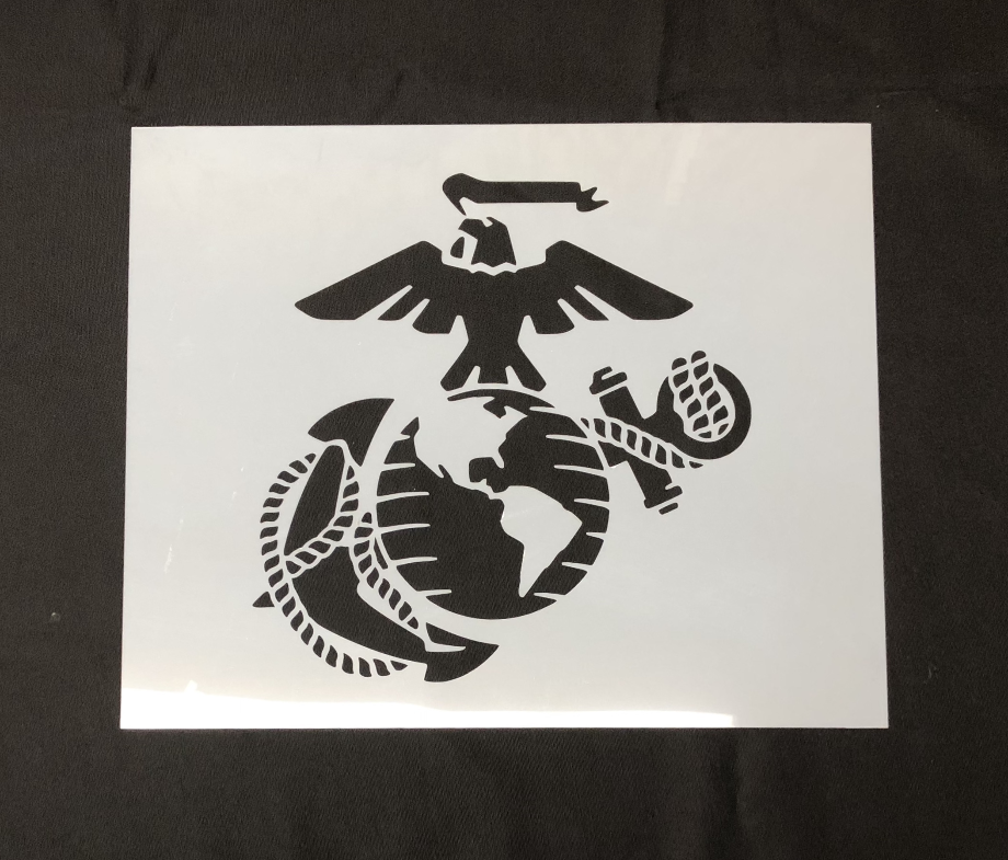 us marines logo stencil