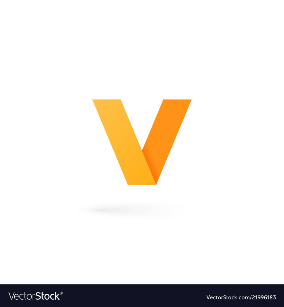 v logo alphabet