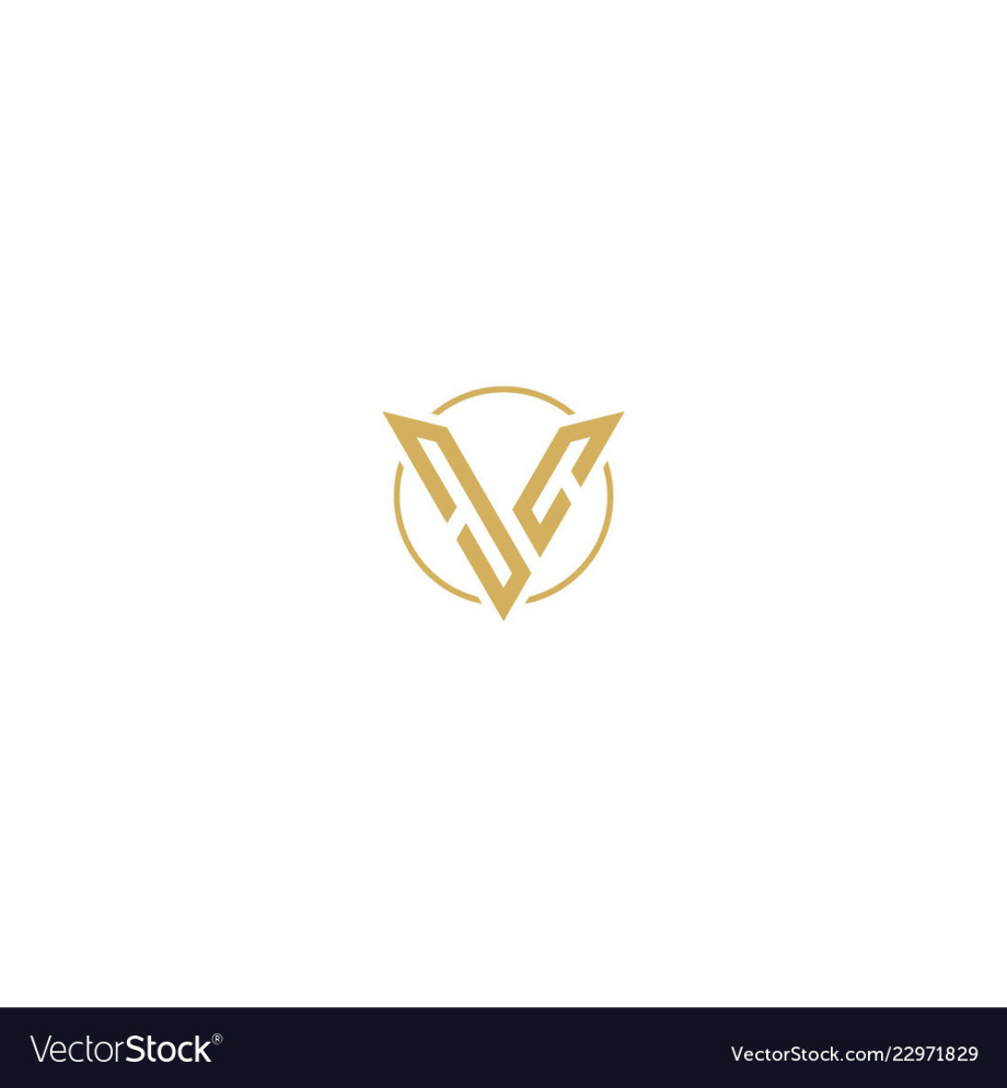 v logo luxury