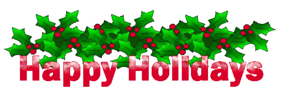 happy holidays clipart banner
