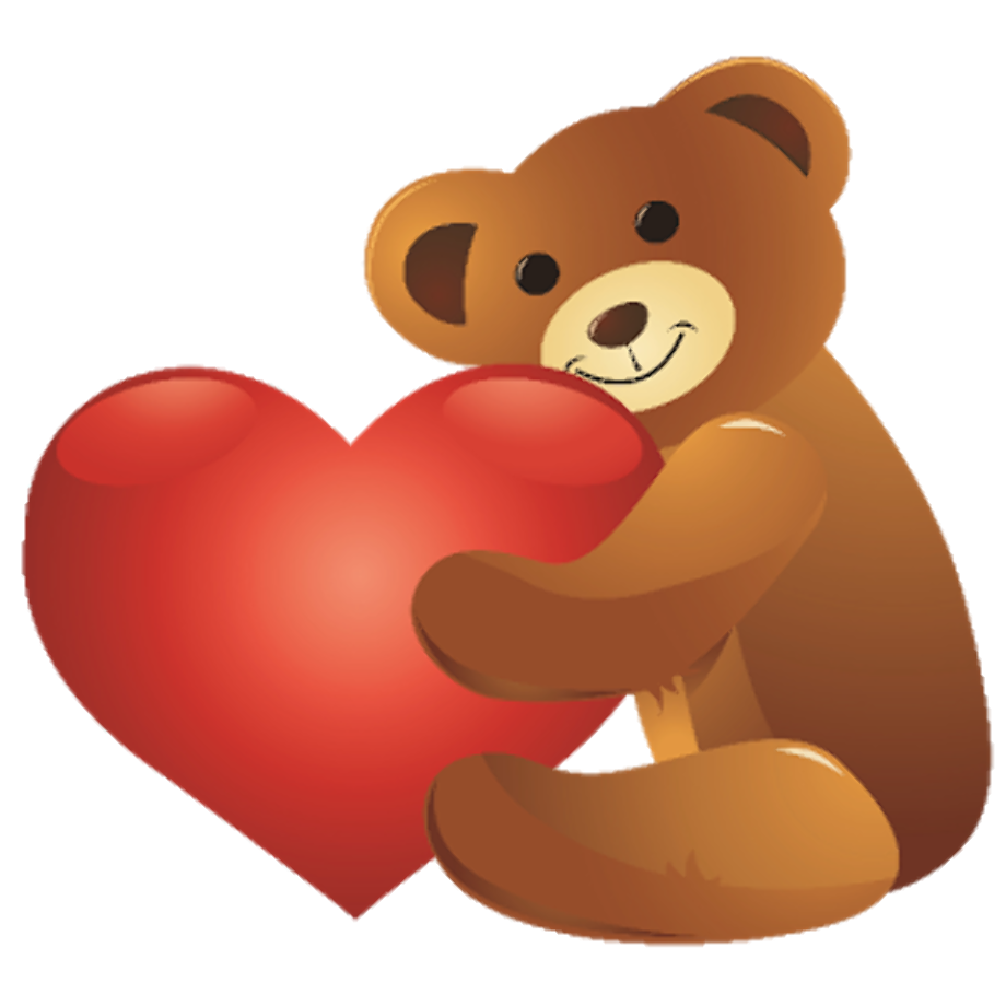 valentine clip art bear