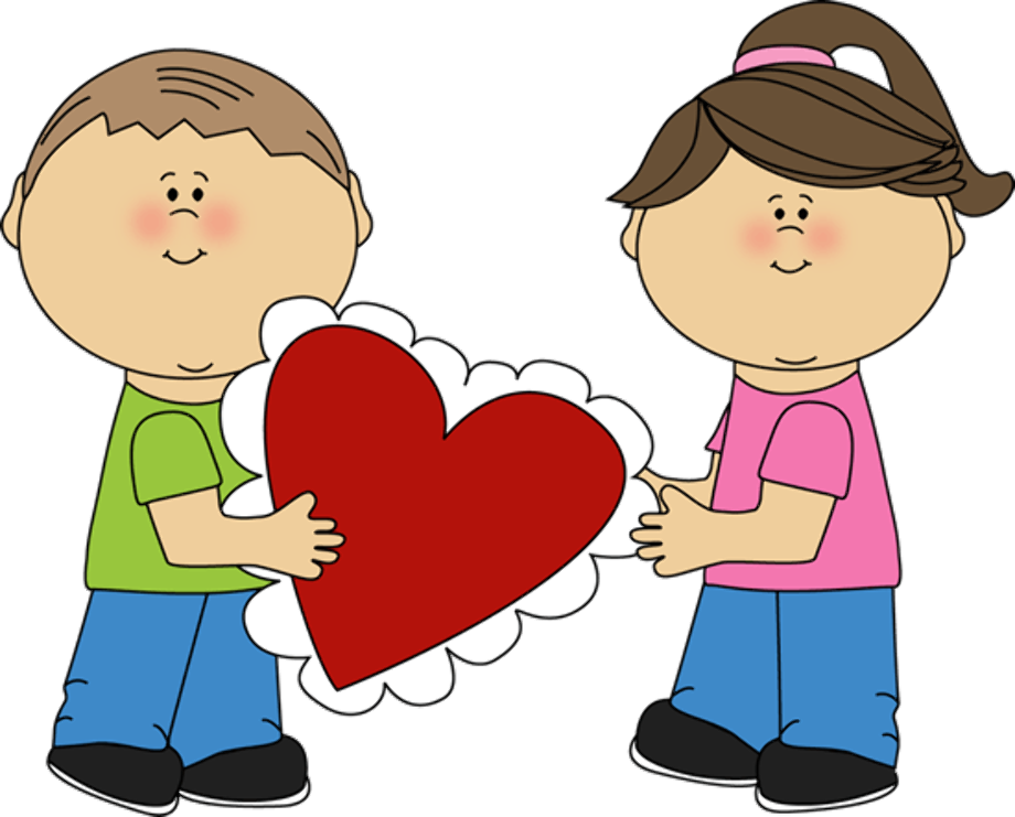 Kid s love. Valentine картинка для детей.