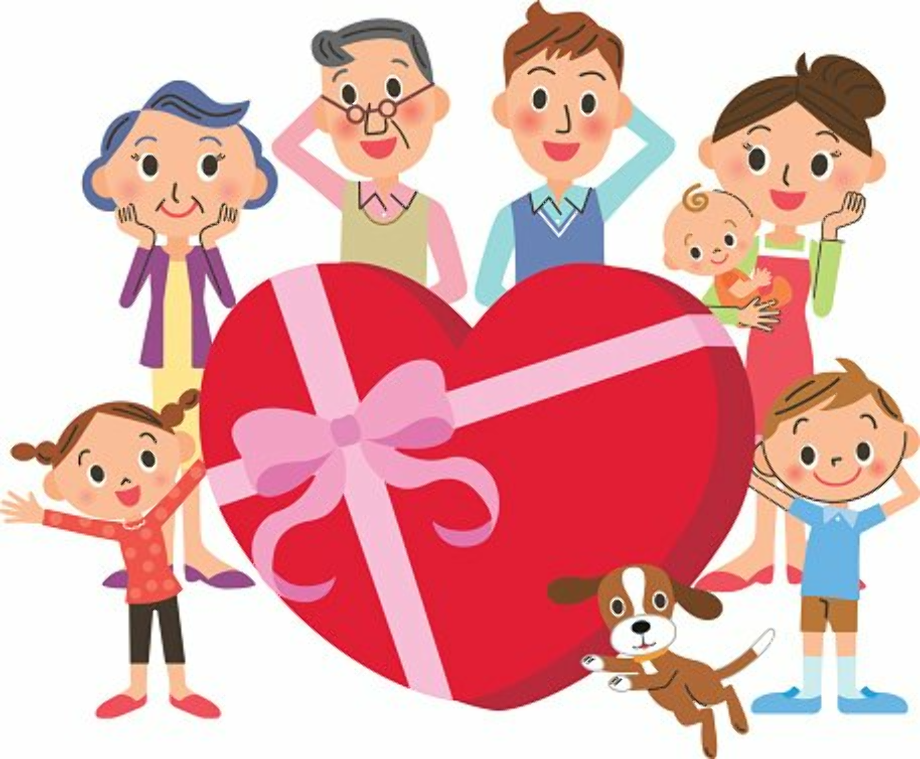 valentines clipart family