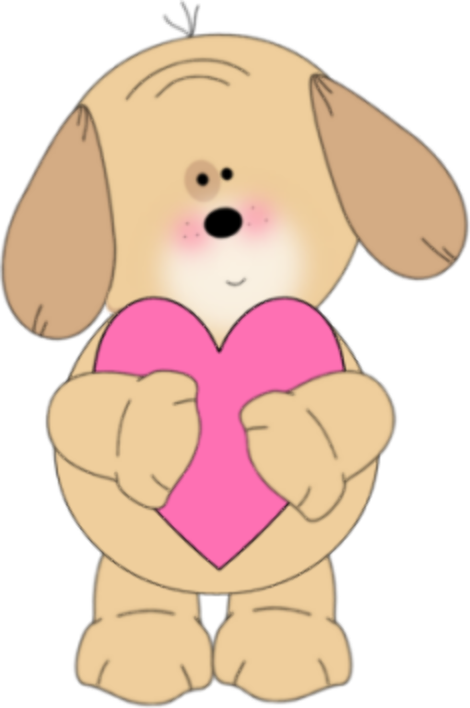 valentine clip art puppy