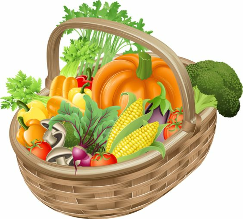 vegetables clipart basket
