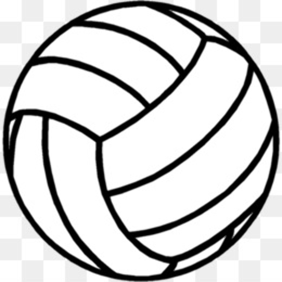 volleyball clipart black