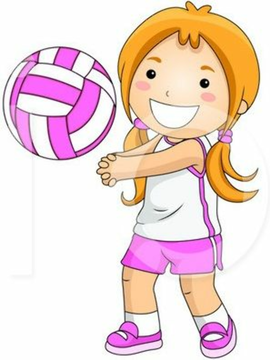 volleyball clipart kid