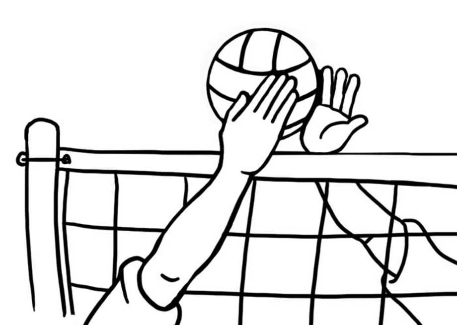 volleyball clipart cartoon