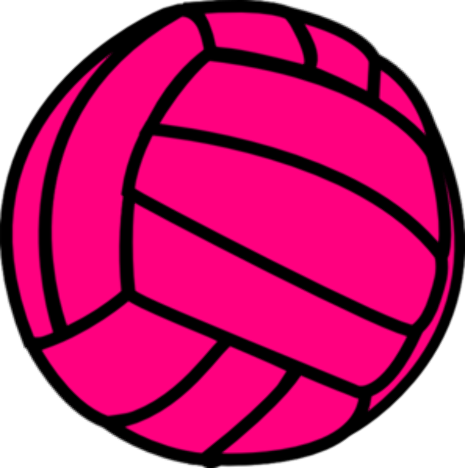 volleyball clipart pink