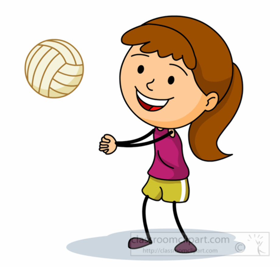volleyball clipart playing