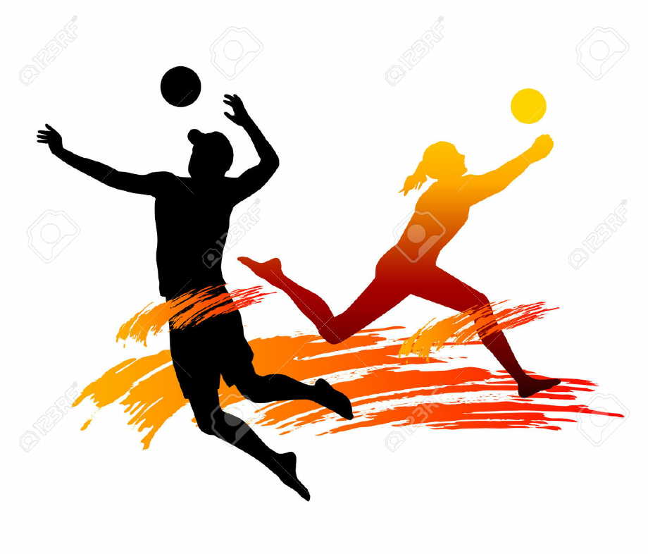 Download High Quality volleyball clipart playing Transparent PNG Images ...
