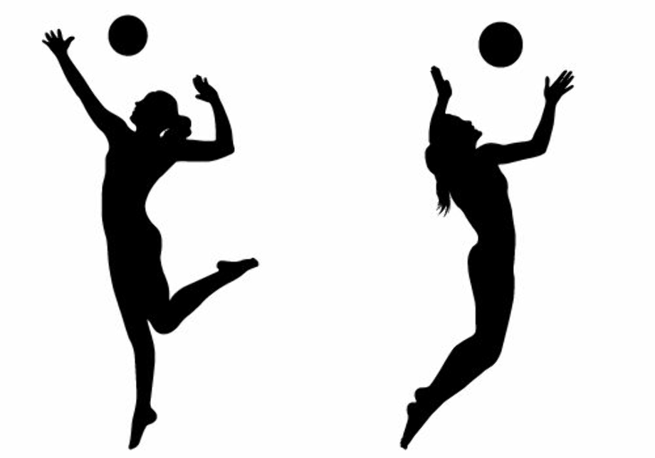 Volleyball Player Silhouette Vector