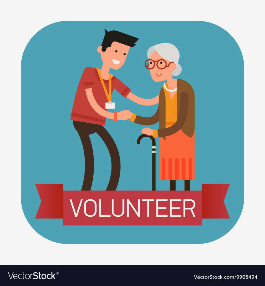 Помощь пожилым плакат
