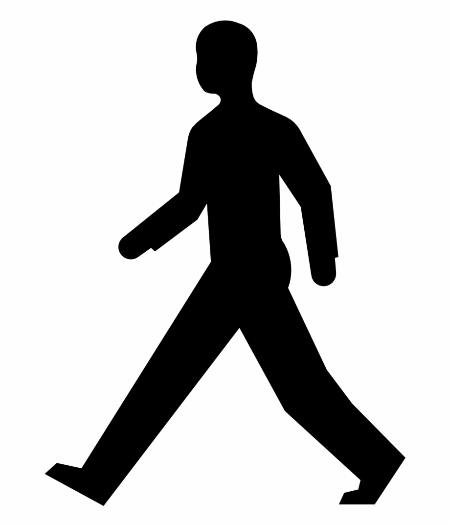 walk clipart silhouette