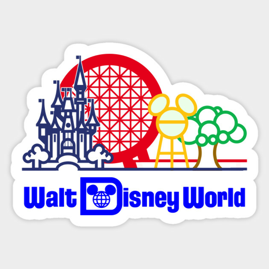 walt disney world logo retro