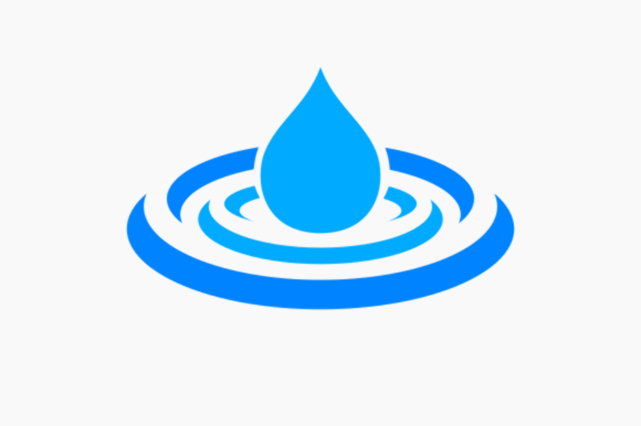 water logo drop